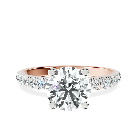 Venetia Half Eternity Lab Diamond Ring front view