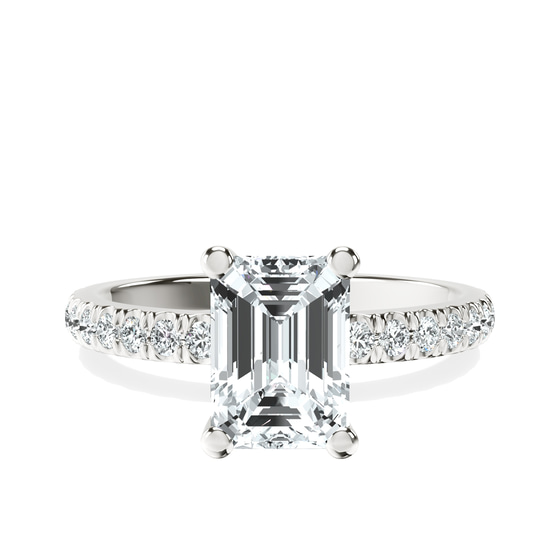 Venetia Half Eternity Lab Diamond Ring front view