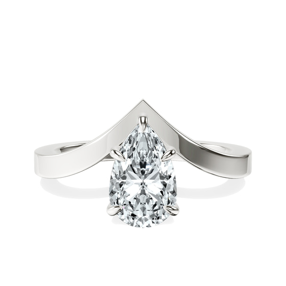 Janes Chevron Lab Diamond Ring