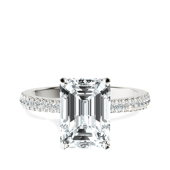 Etienne Secret Halo Lab Diamond Ring