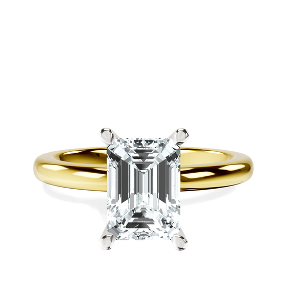 Mildred Hidden Halo Solitaire Lab Diamond Ring