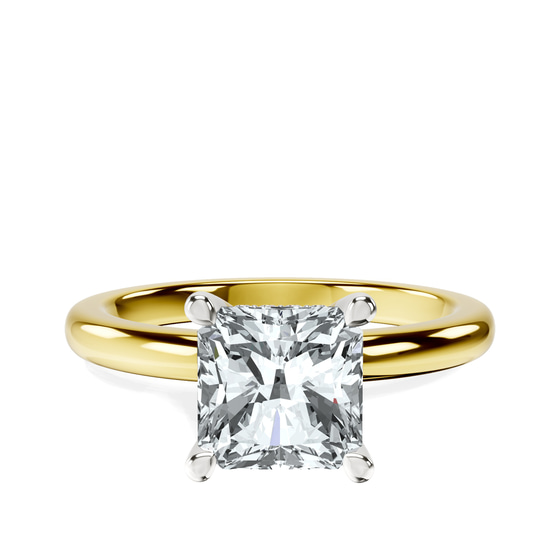 Mildred Hidden Halo Solitaire Lab Diamond Ring
