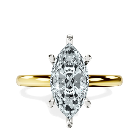 Mildred Hidden Halo Solitaire Lab Diamond Ring