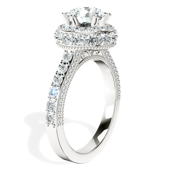 Luxoré Vintage Allure Lab Diamond Ring left view