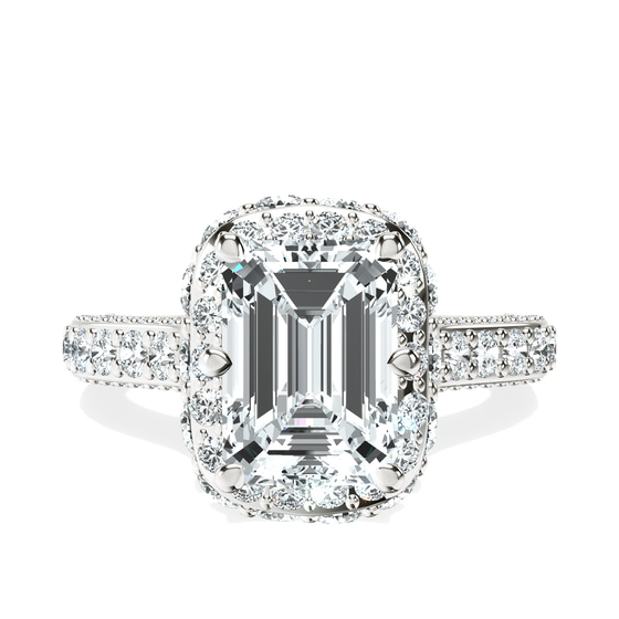 Luxoré Vintage Allure Lab Diamond Ring front view