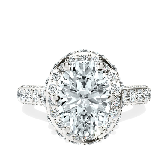 Luxoré Vintage Allure Lab Diamond Ring front view