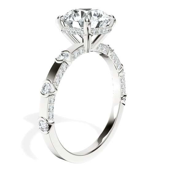 Majestic Love Lab Diamond Accent Ring left view
