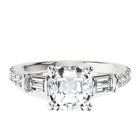 Opalina Charm Side Stone Lab Diamond Ring