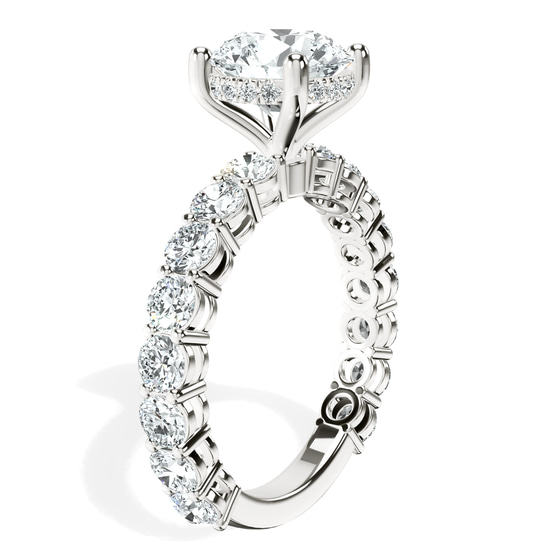 Arabella Side Round Lab Diamond Ring left view