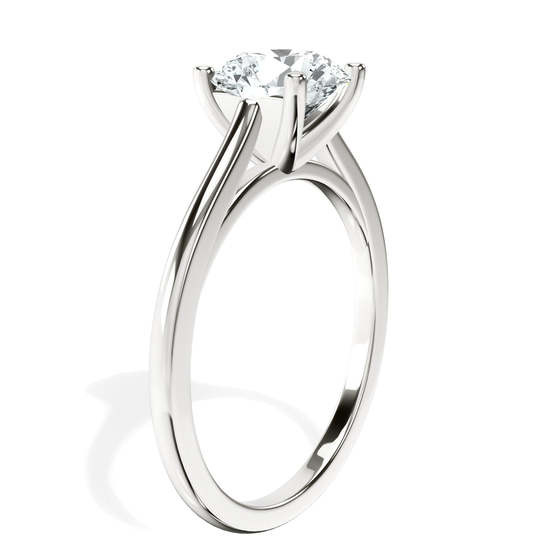 Teagan Solitaire 1.5mm Lab Diamond Ring left view