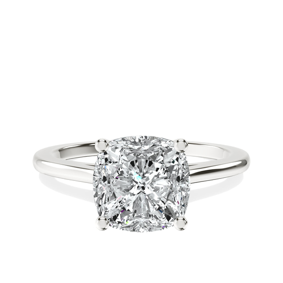 Teagan Solitaire 1.5mm Lab Diamond Ring front view