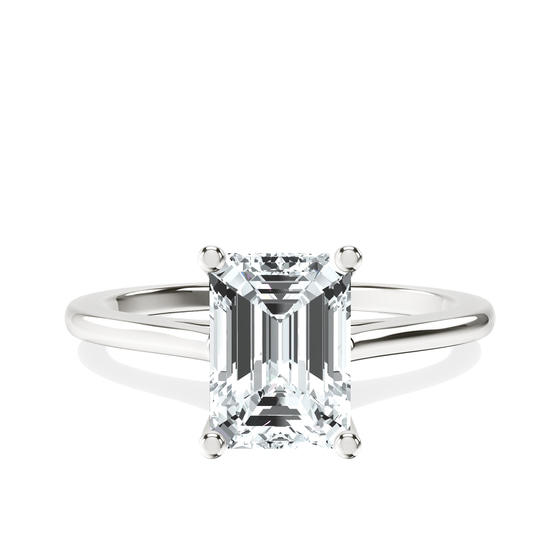 Teagan Solitaire 1.5mm Lab Diamond Ring front view