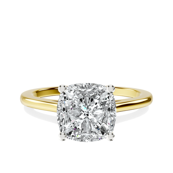Teagan Solitaire 1.5mm Lab Diamond Ring front view