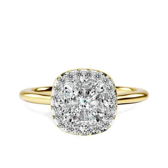 Harriet Halo 1.5mm Lab Diamond Ring front view