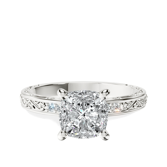 Antique Allure Vintage Lab Diamond Ring front view