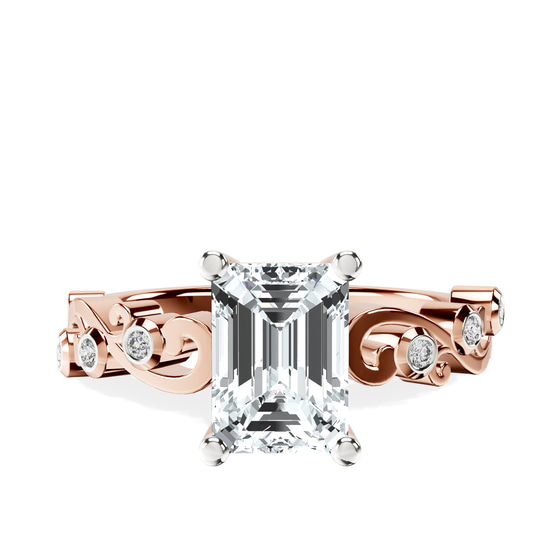 Catrina Cutwork Lab Diamond Ring front view