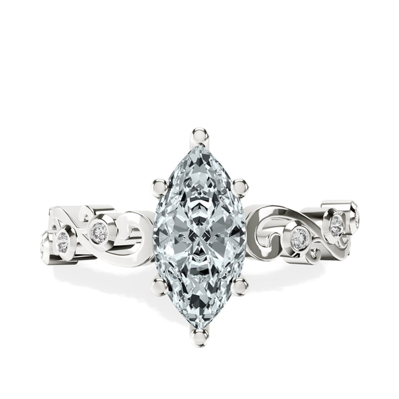 Catrina Cutwork Lab Diamond Ring