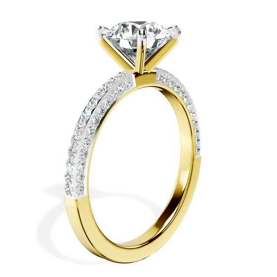 Grace Micro pavé Eternity Lab Diamond Ring top view