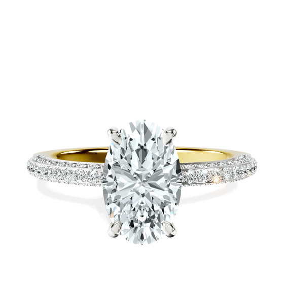 Grace Micro pavé Eternity Lab Diamond Ring