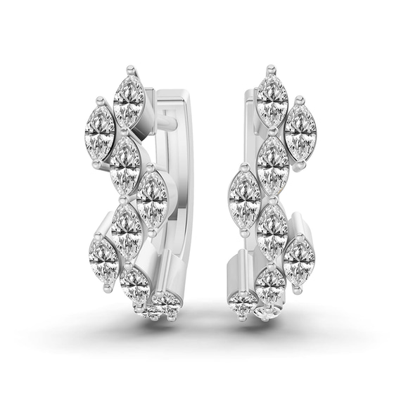 Cherie Marquise Lab Diamond Earrings front view