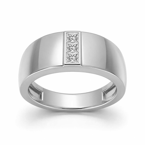 Aster Men's Ring front view