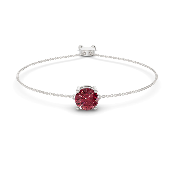 Paula Cherry Cognac Round Fashion Bracelet front view