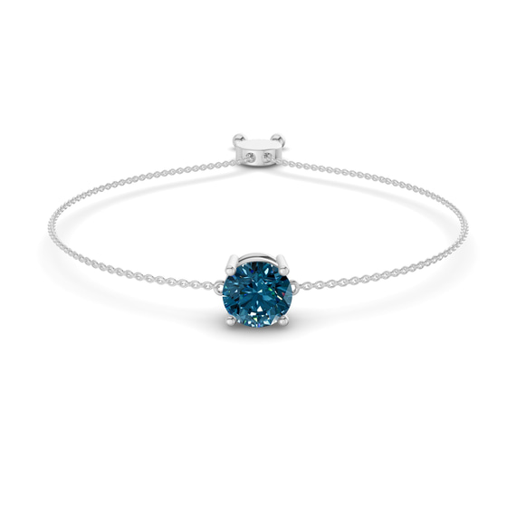 Paula Royal Blue Round Fashion Bracelet front view