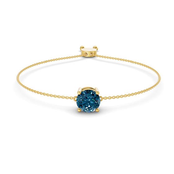 Paula Royal Blue Round Fashion Bracelet front view