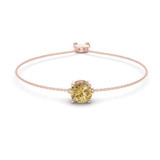 Paula Lemon Yellow Round Fashion Bracelet front view