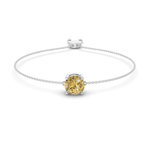 Paula Lemon Yellow Round Fashion Bracelet front view
