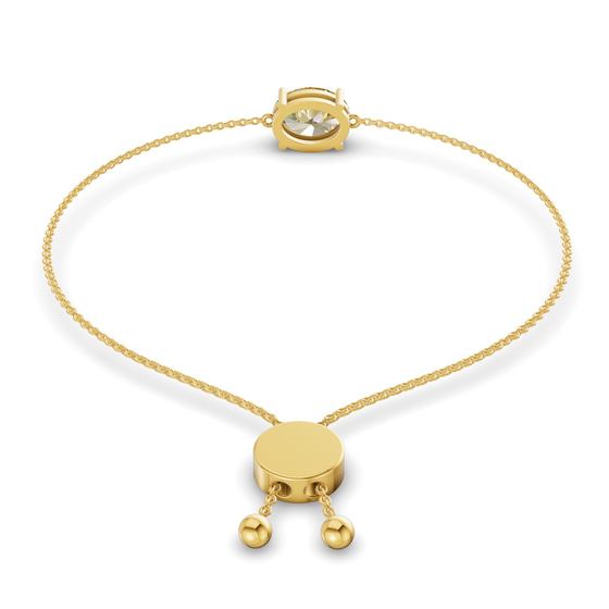 Alison Sunlit Yellow Oval Fashion Bracelet left view