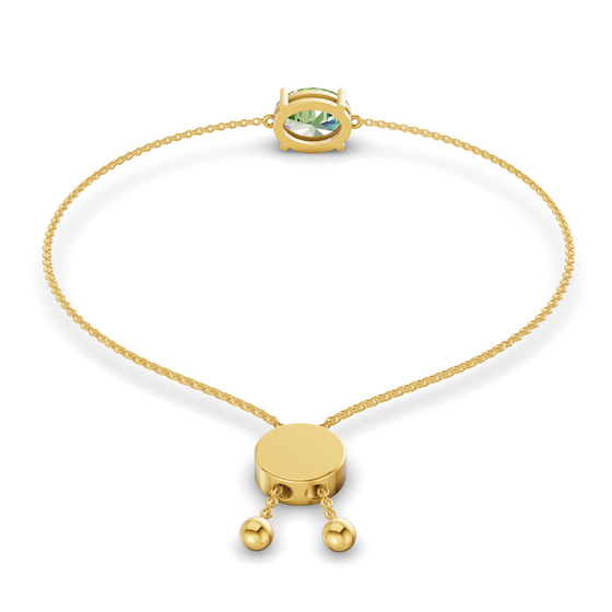 Alison Ocean Green Oval Fashion Bracelet left view