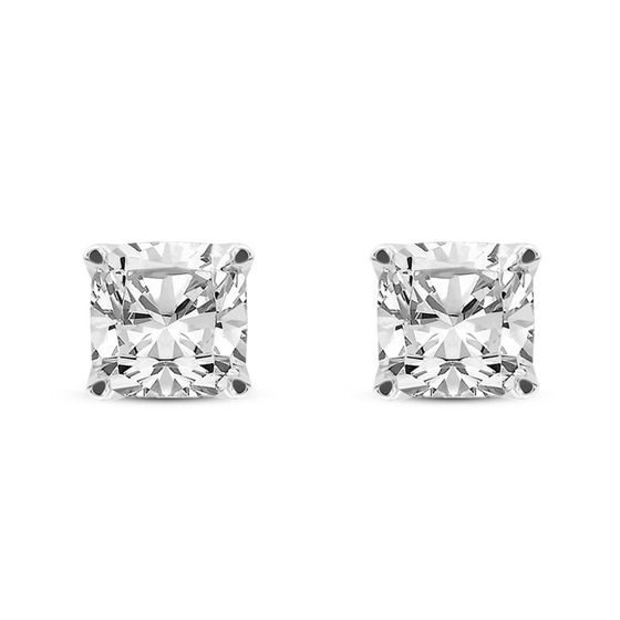 Flora Four Prong Lab Diamond Stud Earrings