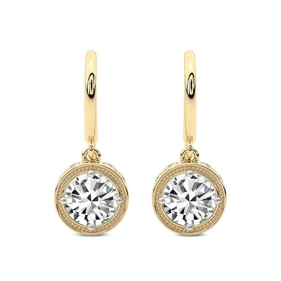 Bella Vintage Dangling Lab Diamond Earrings