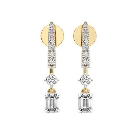 Tatiana Dangling Solitaire Lab Diamond Earrings