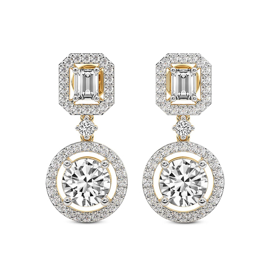 Stardust Dangles Lab Diamond Earrings