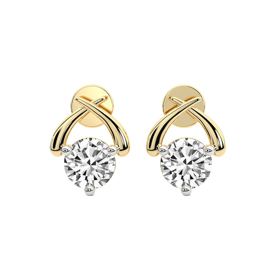 Stellar Lab Diamond Stud Earrings