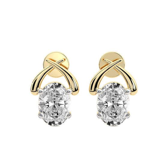 Stellar Lab Diamond Stud Earrings