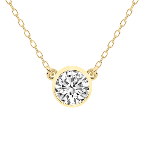 Classic Bezel Lab Grown Diamond Pendant