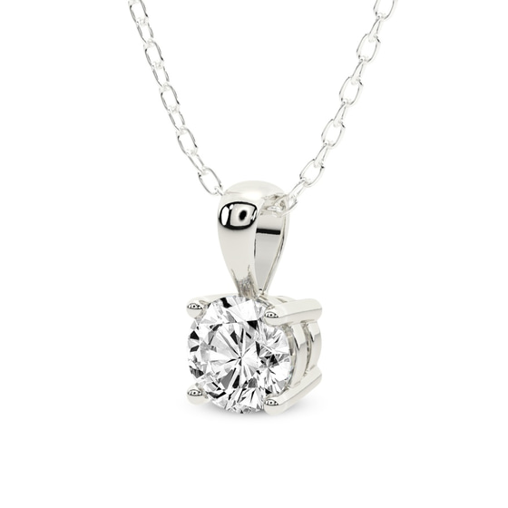 Martina Solitaire Lab Grown Diamond Pendant top view