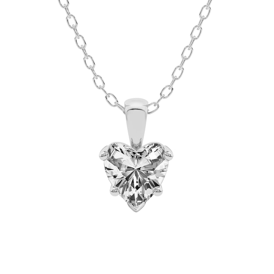 Martina Solitaire Lab Grown Diamond Pendant front view