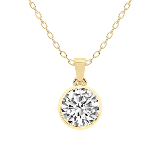 Allure Bezel Lab Grown Diamond Pendant