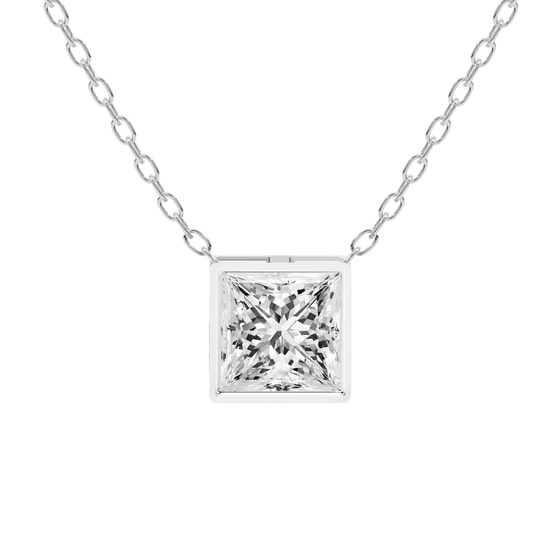 Globe Slider Lab Grown Diamond Pendant front view