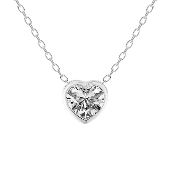 Globe Slider Lab Grown Diamond Pendant front view