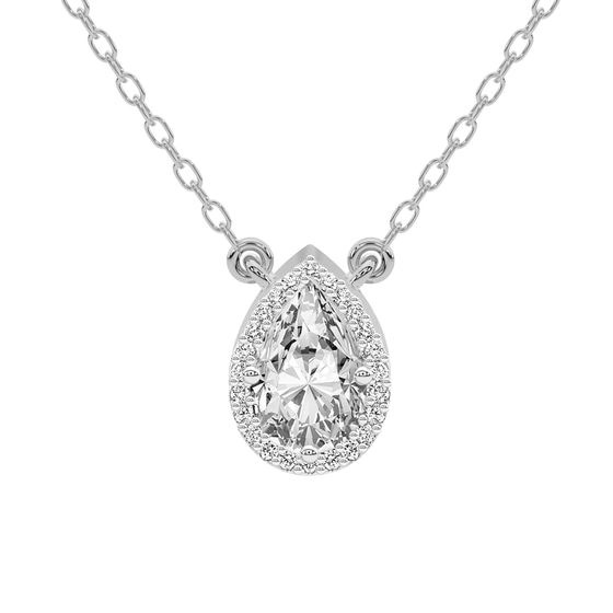 Flaire Halo Lab Grown Diamond Pendant