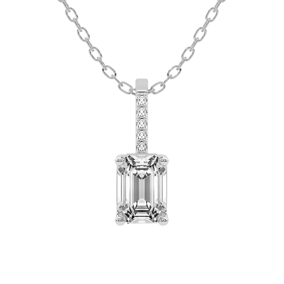Lucida Four Prong Lab Grown Diamond Pendant