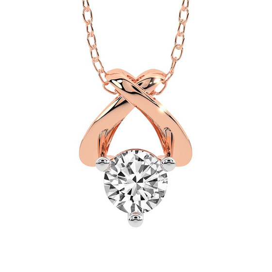 Adriana Lab Grown Diamond Pendant front view