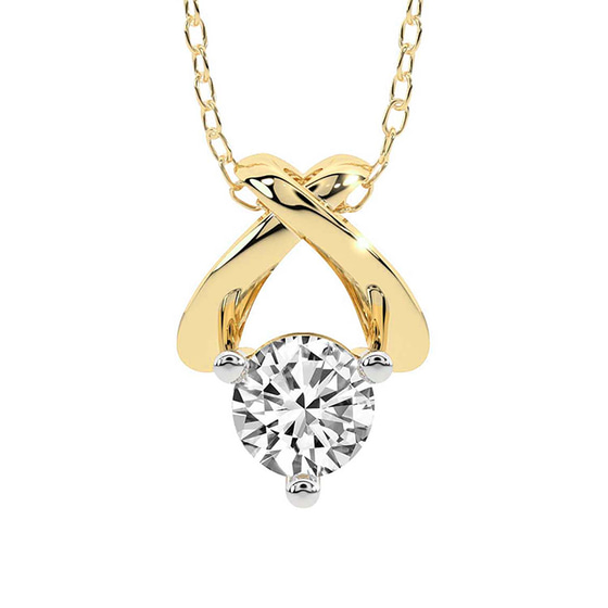 Adriana Lab Grown Diamond Pendant front view