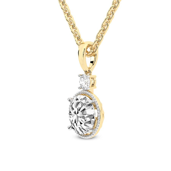Joan Fashion Lab Grown Diamond Pendant top view