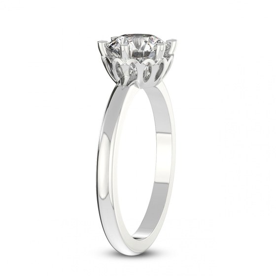Malissa Solitaire Lab Diamond Ring top view